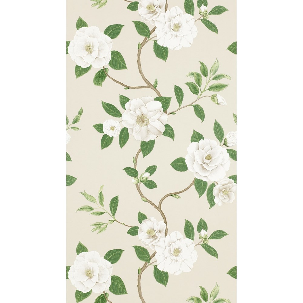 Christabel Wallpaper 213380 by Sanderson in Ivory Cream Yellow